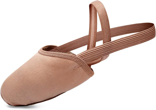 Half-sole canvas dance shoe